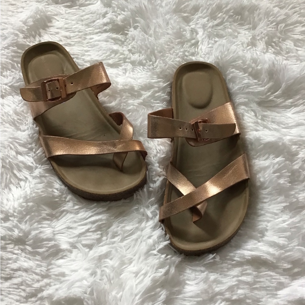 Copper Metallic Sandals Girls 2